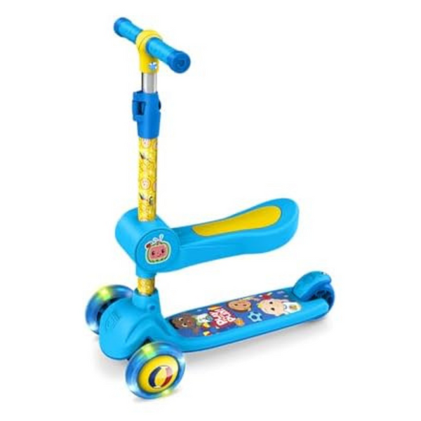 Jetson Cocomelon 2-in-1 3-Wheel Kick Scooter W/ LED Lights