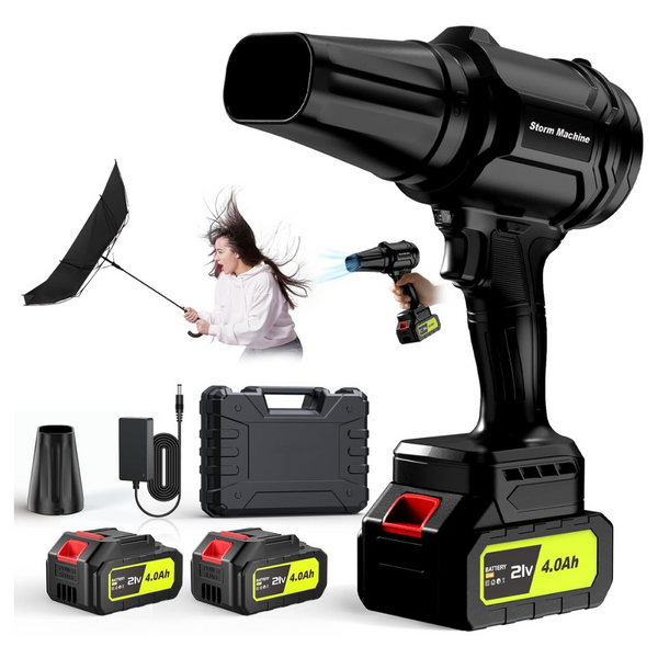 Cordless 500000RPM Handheld Leaf Blower W/ Batteries & Charger