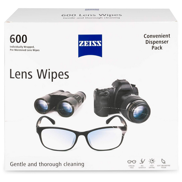 600-Count ZEISS Pre-Moistened Lens Cleaning Wipes