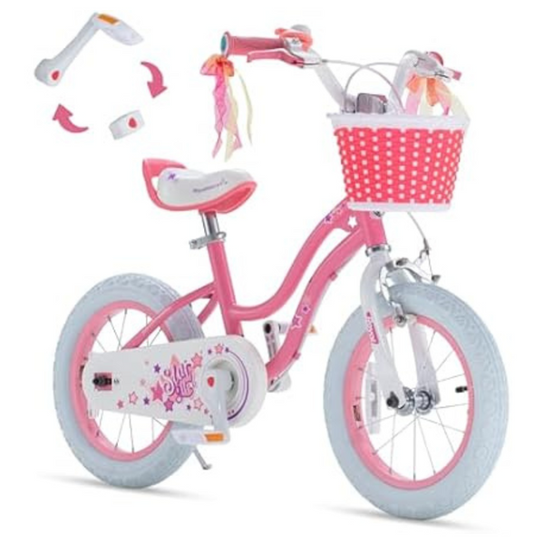 RoyalBaby 12 Inch EZ Stargirl Kids Bike With Handbrake And Coaster