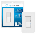 Lutron Caseta Diva Smart Dimmer Switch W/ Wall Plate (White)