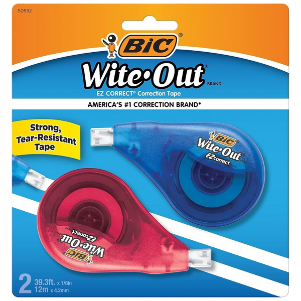 BIC Wite-Out Brand EZ Correct Correction Tape (2-Count)
