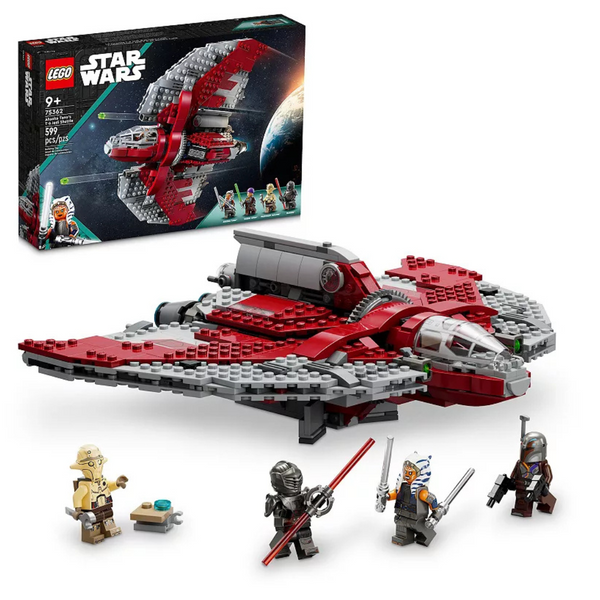 599-Piece LEGO Star Wars Ahsoka Tano's T-6 Jedi Shuttle Building Toy Set