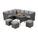 Danrelax 7-Piece Patio Outdoor Sectional Sofa Conversation Set (2 Colors)