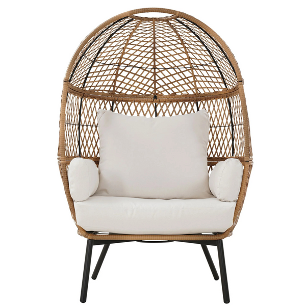 Walmart+ Early Access – Better Homes & Gardens Ventura Boho Stationary Outdoor Wicker Egg Chair