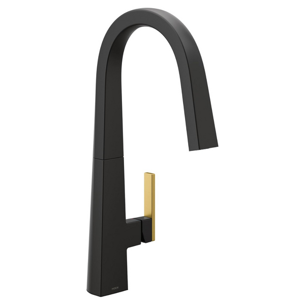 Moen S75005BL Nio Collection One Pulldown Kitchen Faucet