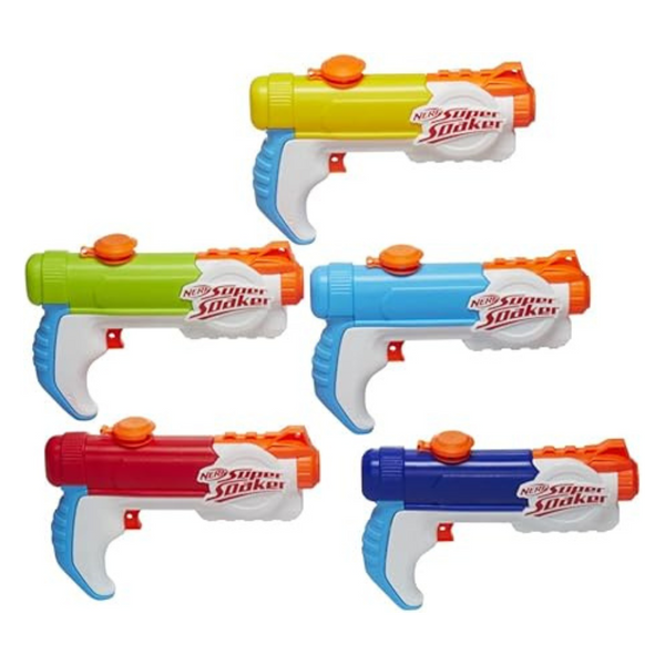 5-Pack NERF Super Soaker Piranha Water Blasters Multipack, 6 Floz