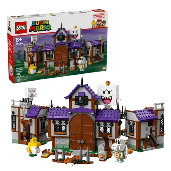 932-Piece LEGO Super Mario King Boo's Haunted Mansion W/ 4 Minifigures