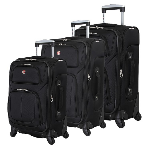 3-Piece SwissGear Sion Softside Expandable Luggage (21"/25"/29")