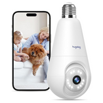 2K Wireless Auto Tracking Security Cameras Light Bulb