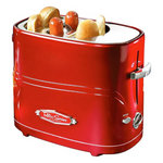 Nostalgia 2 Slot Hot Dog And Bun Toaster With Mini Tongs