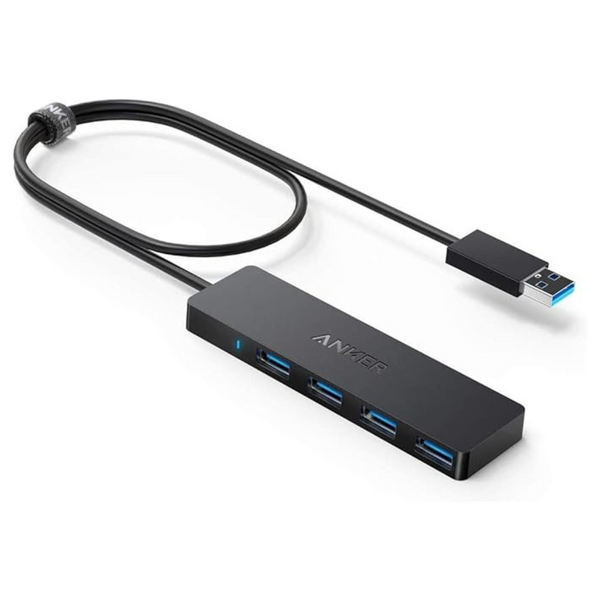 Anker 4-Port Ultra-Slim Data USB 3.0 Hub W/ 2ft Extended Cable