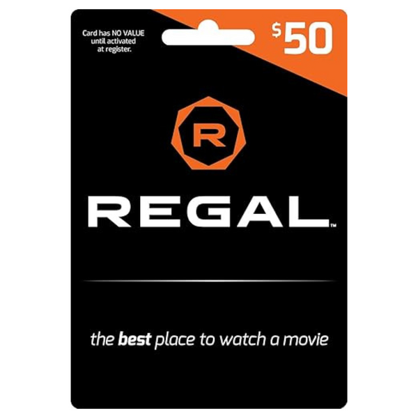 $50 Regal Entertainment Gift Card