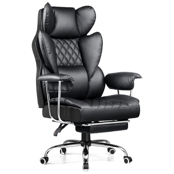 Comhoma High-Back Leather Seat Big & Tall Office Chair