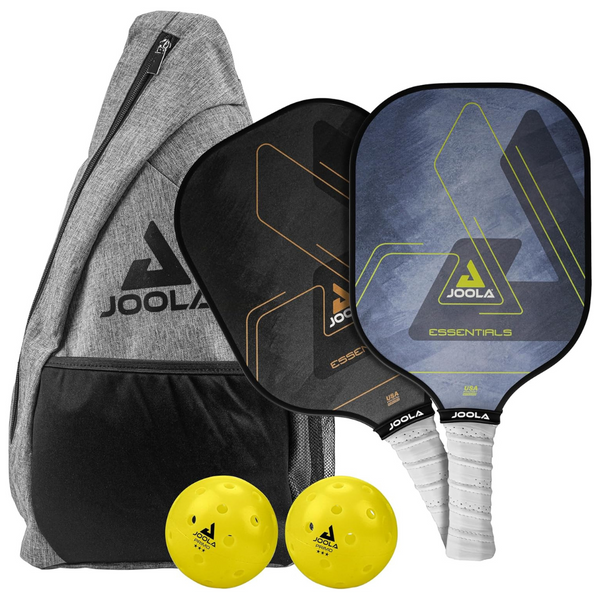 JOOLA Essentials 2 Player Pickleball Set W/ 2x Paddles, 2x Balls, & Bag