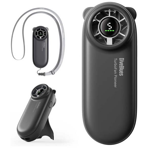 Diveblues 4000mAh Rechargeable Handheld Turbo Fan
