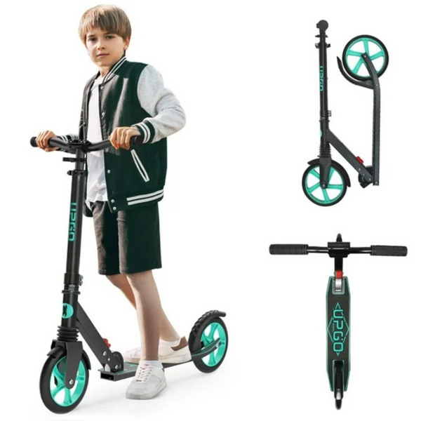 Foldable Kick Scooter With 8" Wheels & 4 Adjustable Levels