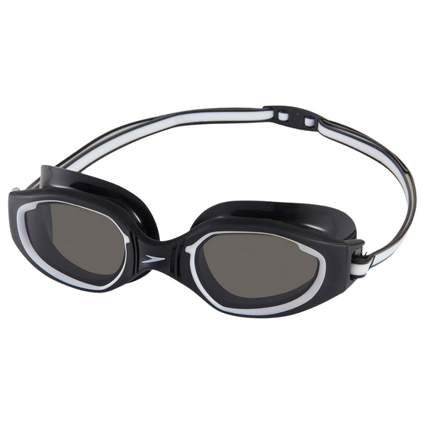 Speedo Unisex-Adult Swim Goggles Hydro Comfort (Black/Steel)