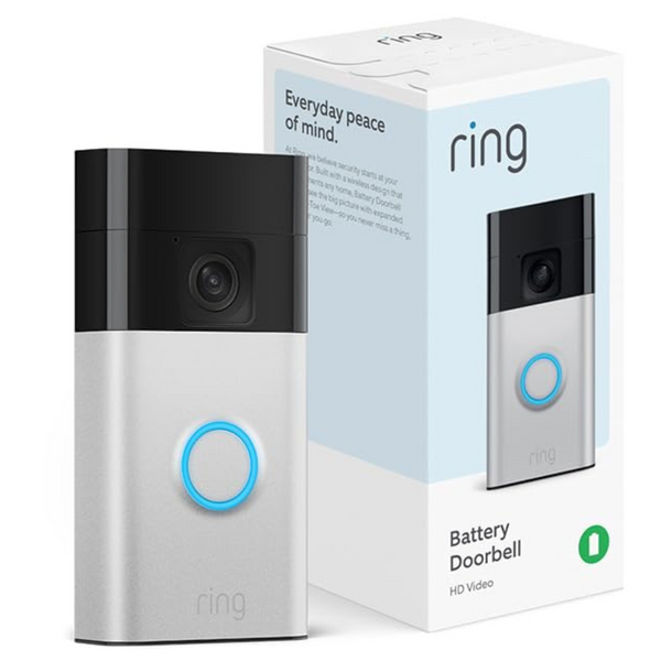 Ring Battery Video Doorbell With Live View, 2-Way Talk & More (Newest Model)