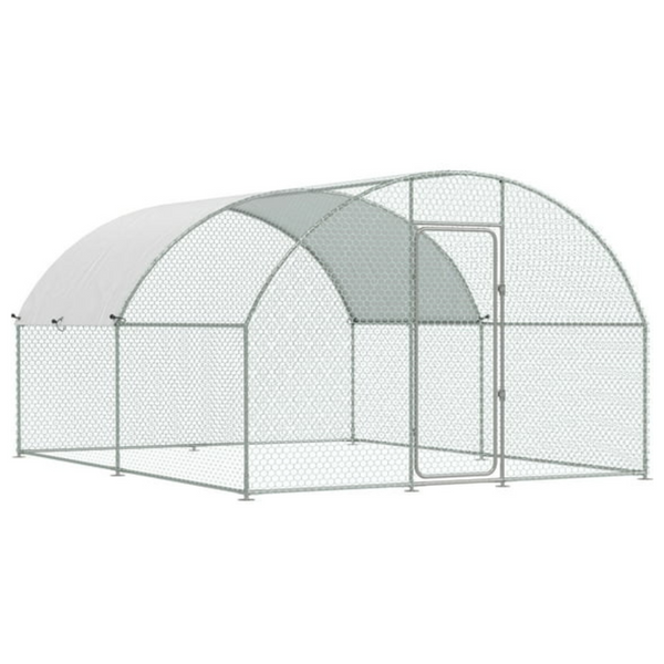 AECOJOY 130 Sq.Ft Large Walk-in Metal Chicken Cage