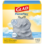 110-Count Glad OdorShield 13-Gallon Tall Kitchen Drawstring Trash Bags