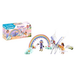 85-Piece Playmobil Pegasus With Rainbow In The Clouds Set