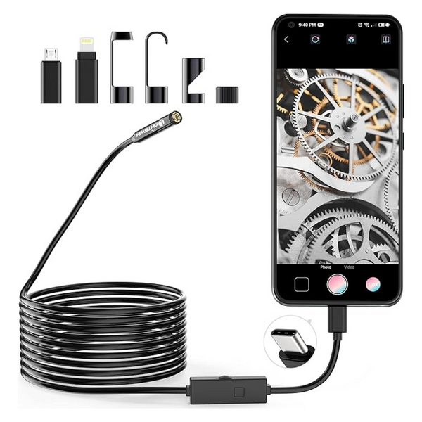 Lightswim 1920P Type C Endoscope Snake Inspection Camera