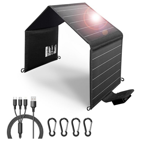 20W 5V USB-A USB-C Portable Lightweight USB Solar Panel Charger
