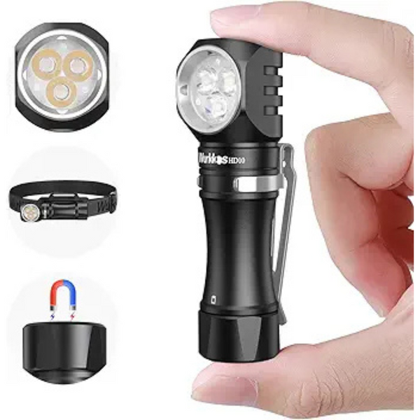 Wurkkos 1200 Lumens Rechargeable Small Flashlight