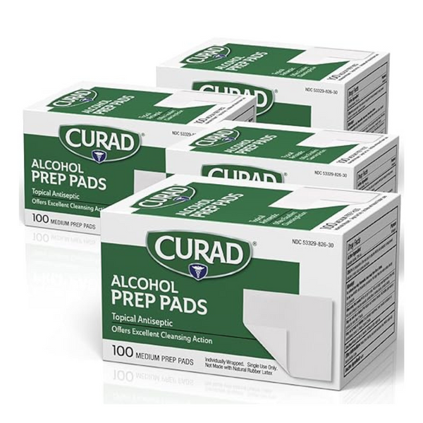400-Count Curad First Aid Thick Alcohol Prep Swabs Pads