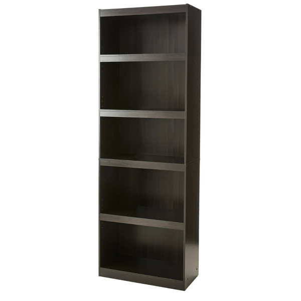 Mainstays Framed 5-Shelf Bookcase With Adjustable Shelves