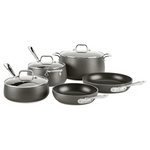 All-Clad HA1 Hard Anodized Nonstick Pots And Pans Set