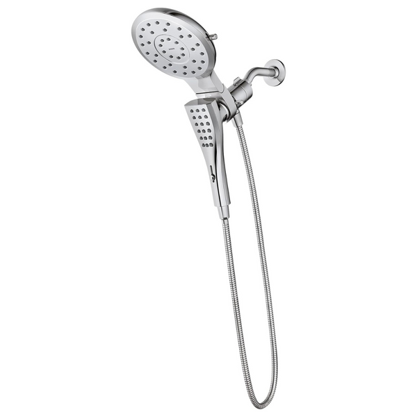 Moen 220C3 Verso Eight-Function 7 Round Shower Spray Head With Handshower, 72-Inch Hose