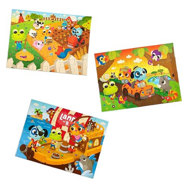 Jigsaw Puzzles – 3 Puzzles For Kids