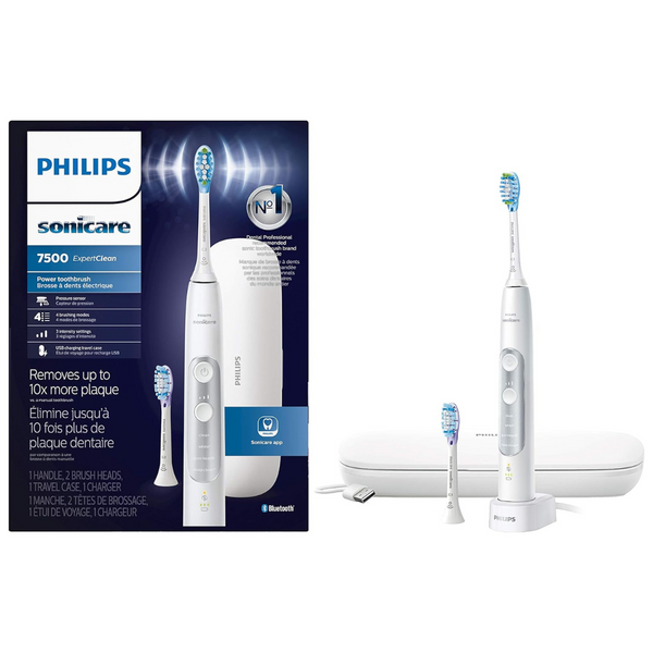 Philips Sonicare ExpertClean 7500 Rechargeable Electric Toothbrush (3 Colors)