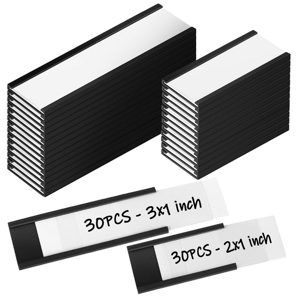 60-Pack Magnetic Label Holders