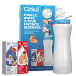 Cirkul Water Bottle Starter Kit With Blue Lid & 2 Flavor Cartridges, 22oz