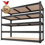 Reibii 72" Metal 3,000-lbs. 5-Tier Garage Shelving Unit