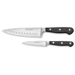 2-Piece Wusthof Classic Hollow Edge Chef's Knife Set