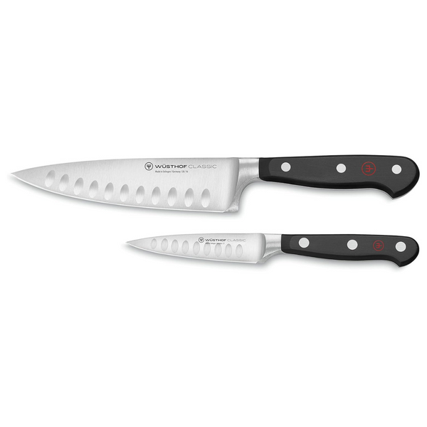 2-Piece Wusthof Classic Hollow Edge Chef's Knife Set