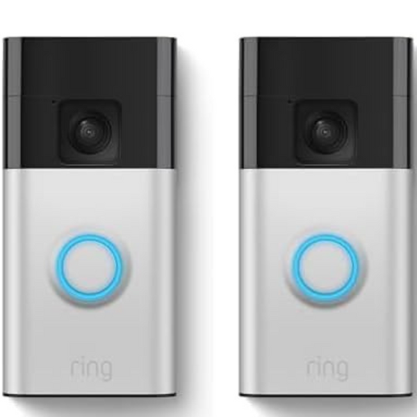 2-Pack Ring Battery Video Doorbell With Two-Way Talk