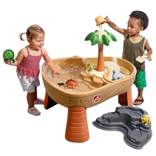 Step2 Dino Dig Sand And WaterTable, Kids Activity Sensory Playset