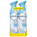 2 Cans Of Febreze Air Mist Air Freshener Spray, Linen & Sky Scent