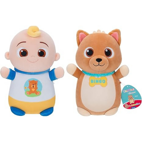 Squishmallows Original 10-Inch “Cocomelon” JJ and Bingo HugMees 2-Pack