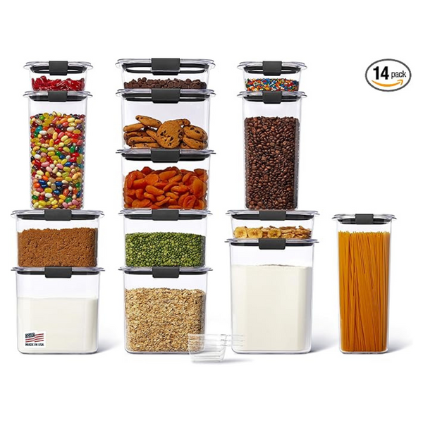 Rubbermaid Brilliance 14-Piece Food Storage Container Set