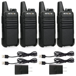 Retevis Two Way Radio Long Range Rechargeable Radios (4 Pack)