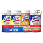 Lysol Disinfecting Wipes Bundle (80 Count, 4 Pk)