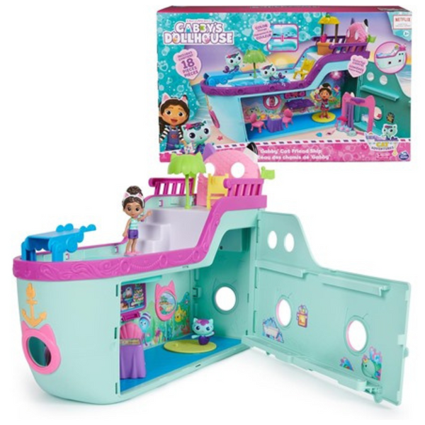 Gabby's Dollhouse Cruise Ship Doll Playset