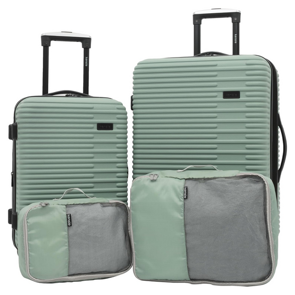 4-Piece Kensie Hillsboro Expandable Rolling Hardside Collection Set