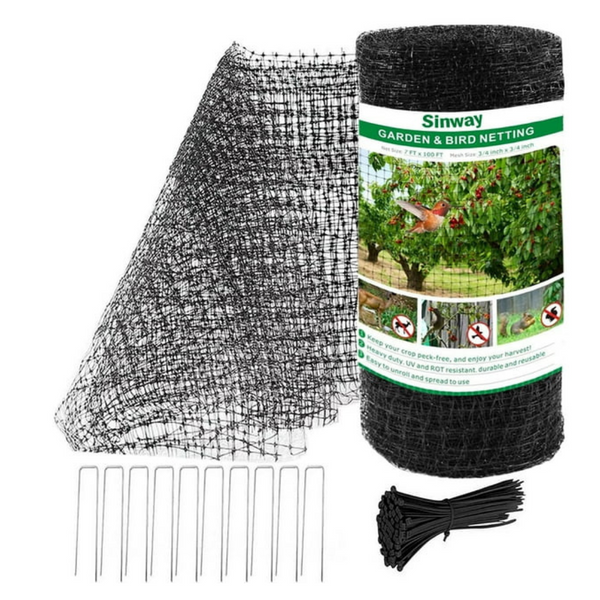 Sinway 7 x 100 Feet Reusable Wire Garden Netting